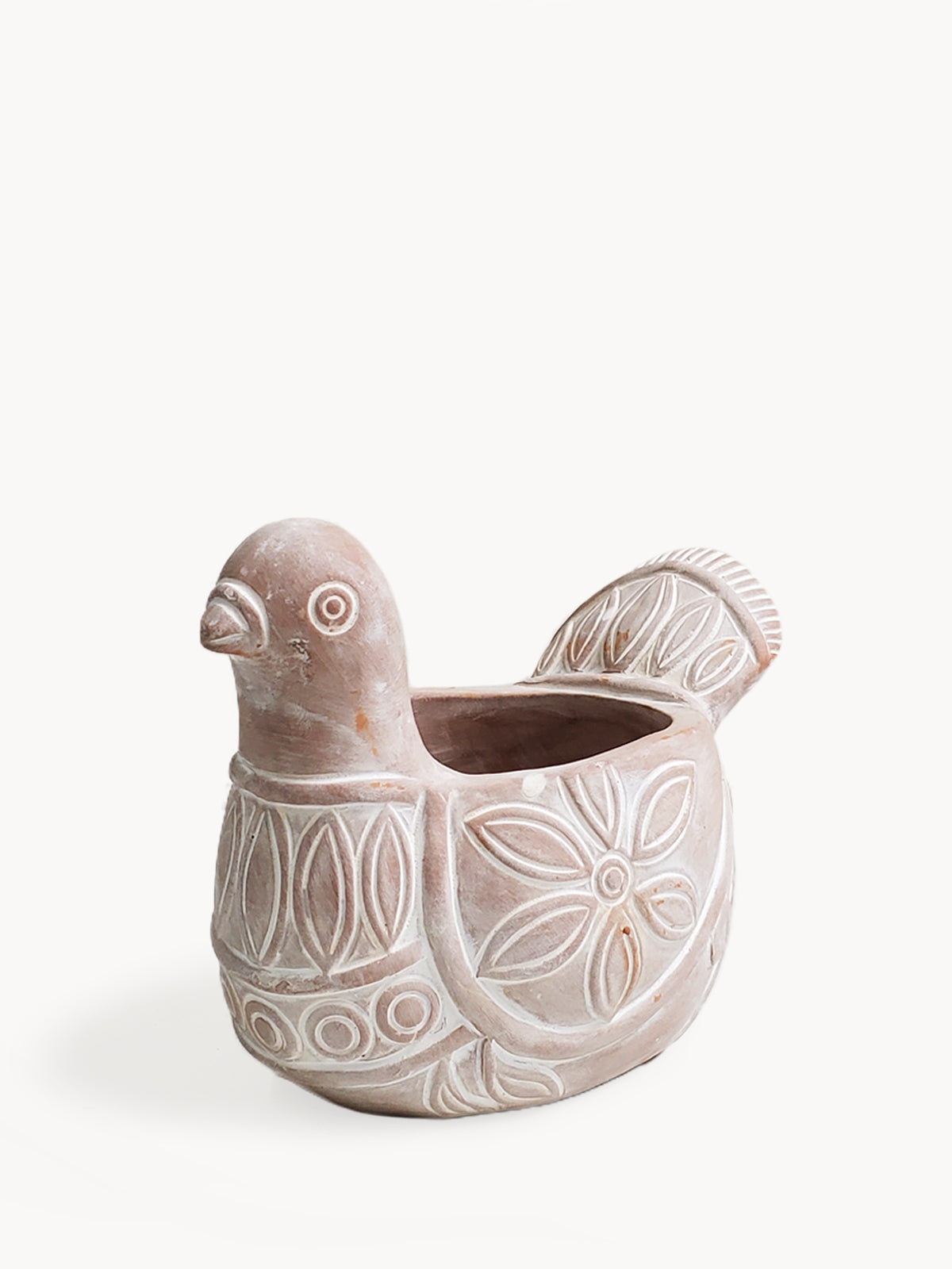 Terracotta pot - Spotted dove