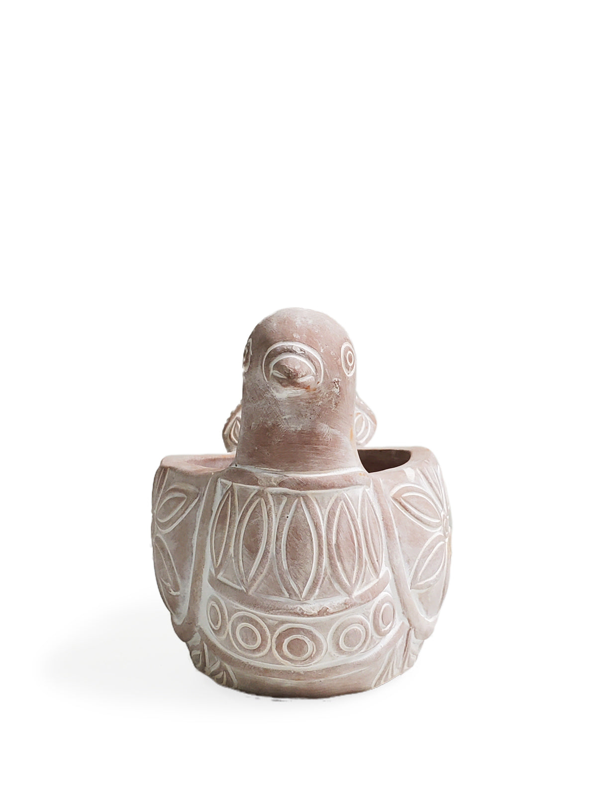 Terracotta pot - Spotted dove