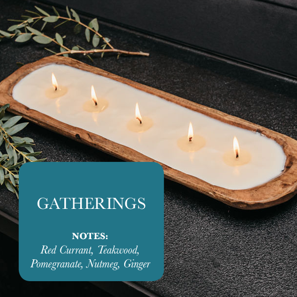 Dough Bowl Soy Candle with 5 Wicks - Gatherings