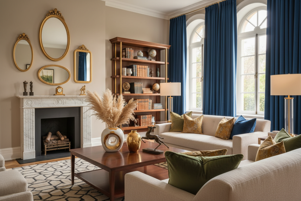 Casa elegante con accesorios